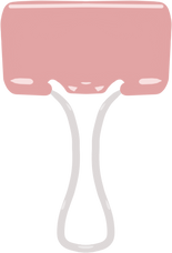 Pink Binder Clip